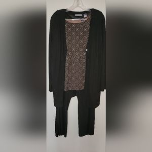 NWOT 3 PC Liz Claiborne (pants 2X, top/jacket 1X)